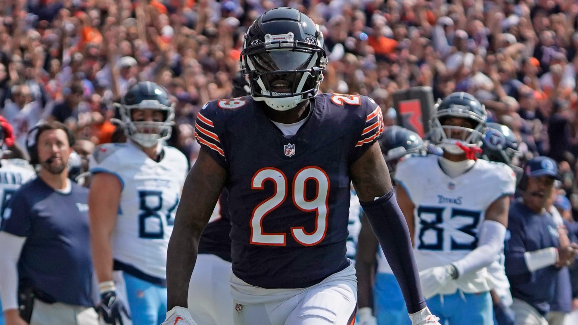 Chicago Bears defensive back Tyrique Stevenson