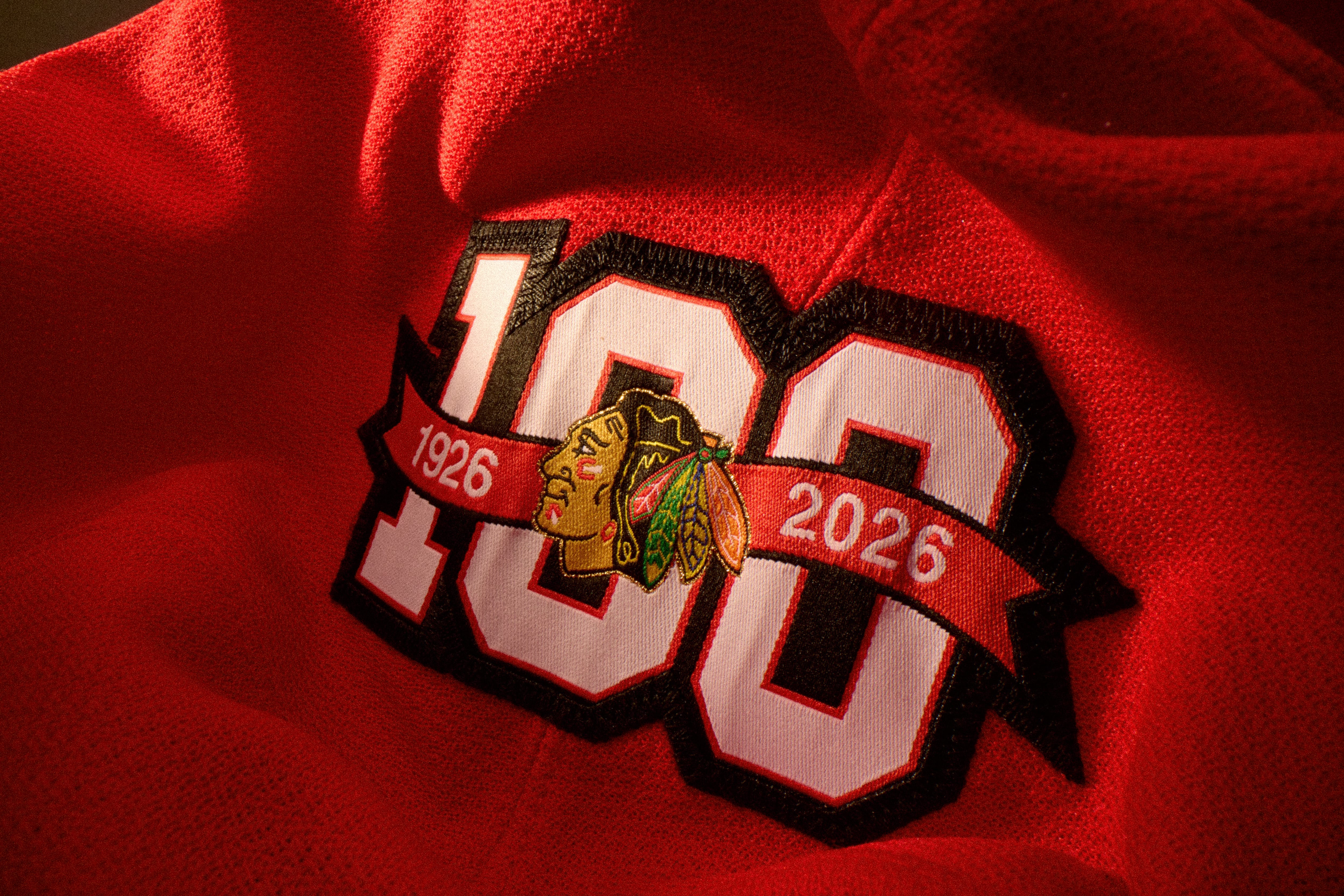 Chicago Blackhawks centennial season patch