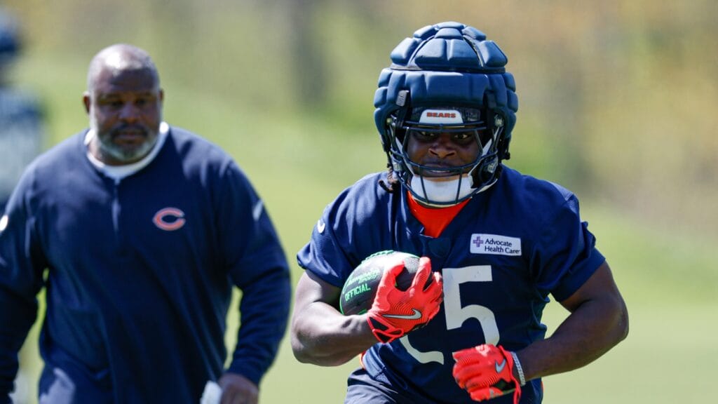 Forefront: Chicago Bears running back Kyle Monangai